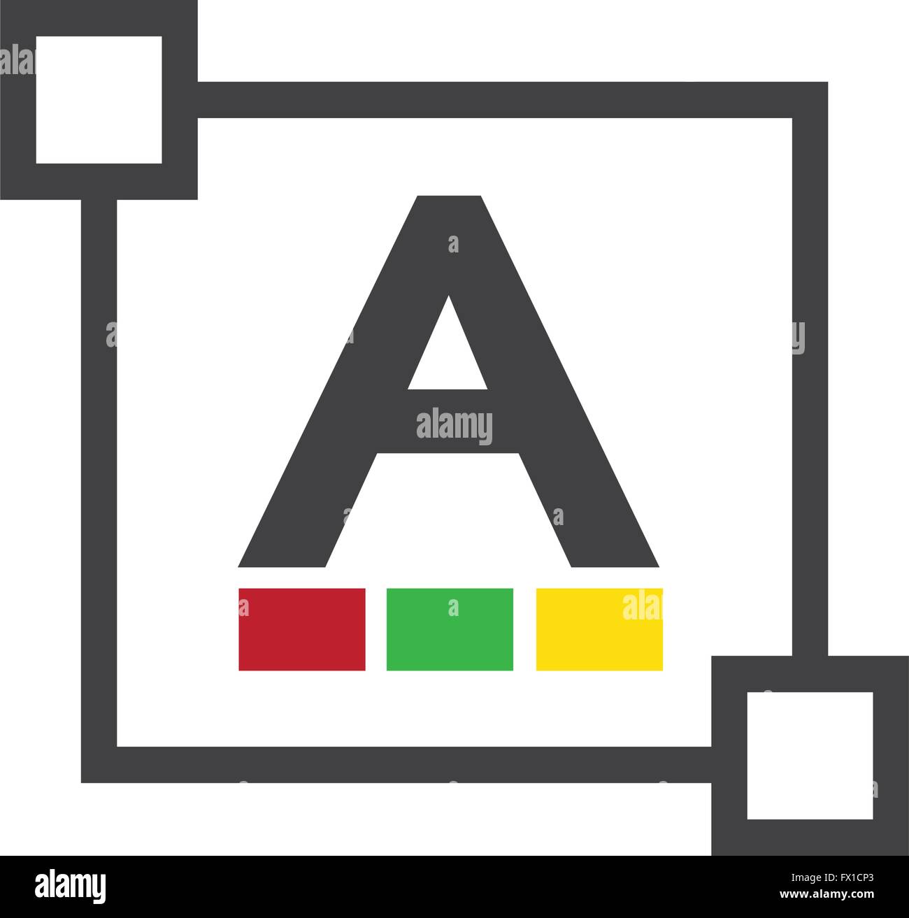 Text color font edit letter icon stock vector image art alamy
