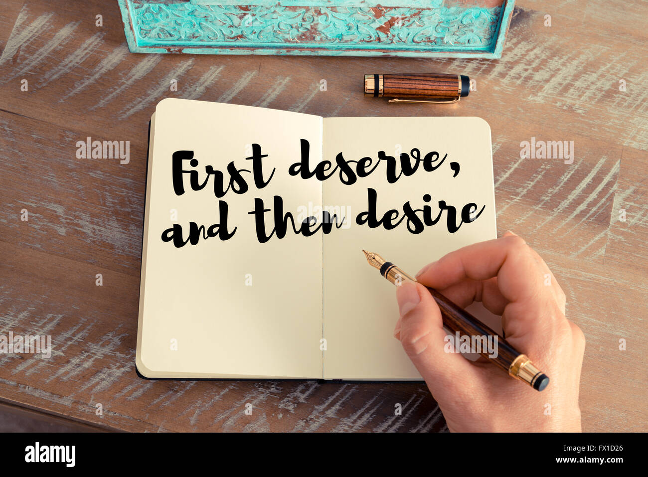 Inspiration attitude first deserve and then desire hires stock