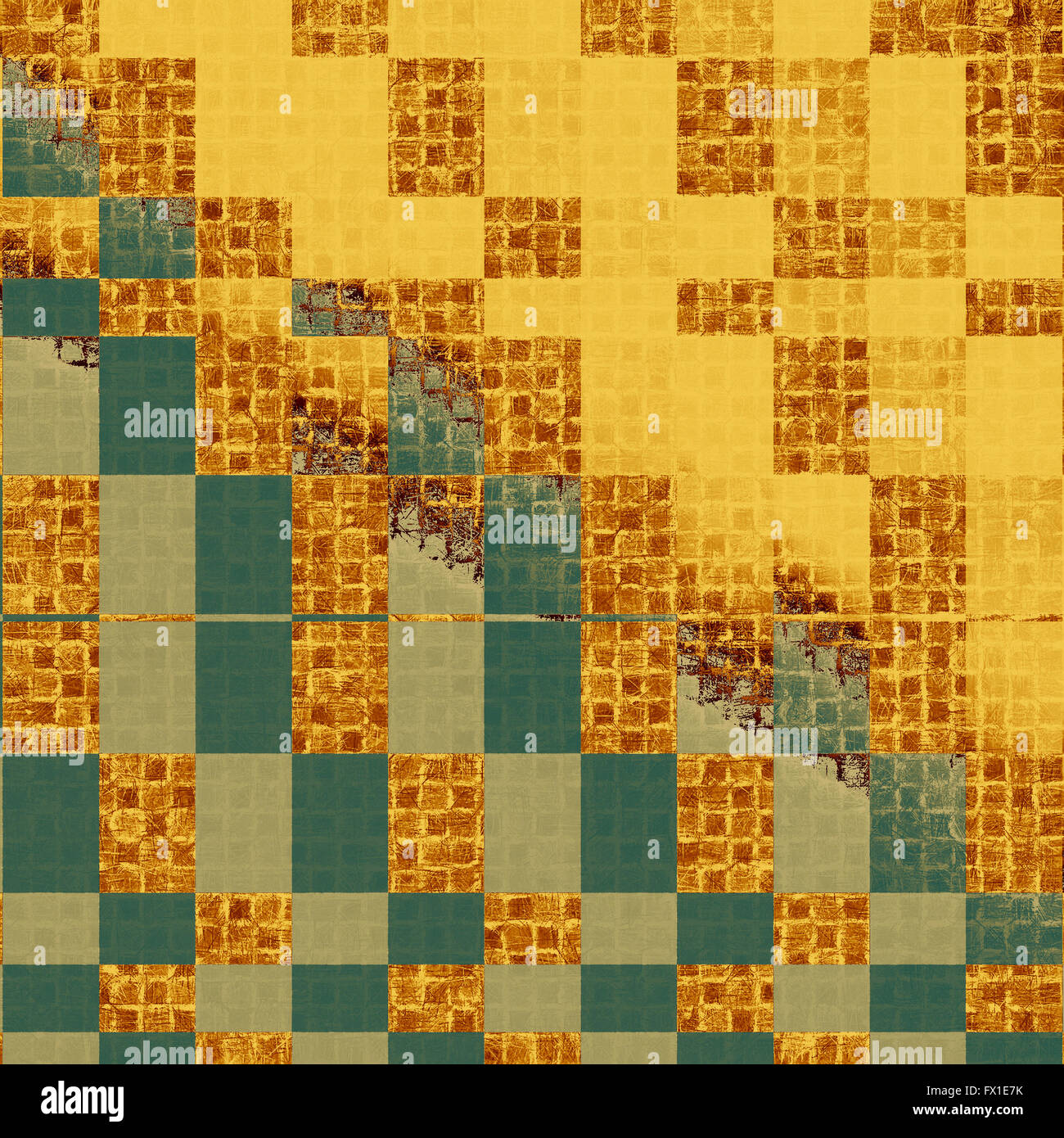 Old abstract texture with grunge stains. With yellow, brown, green, gray patterns Stock Photo ...