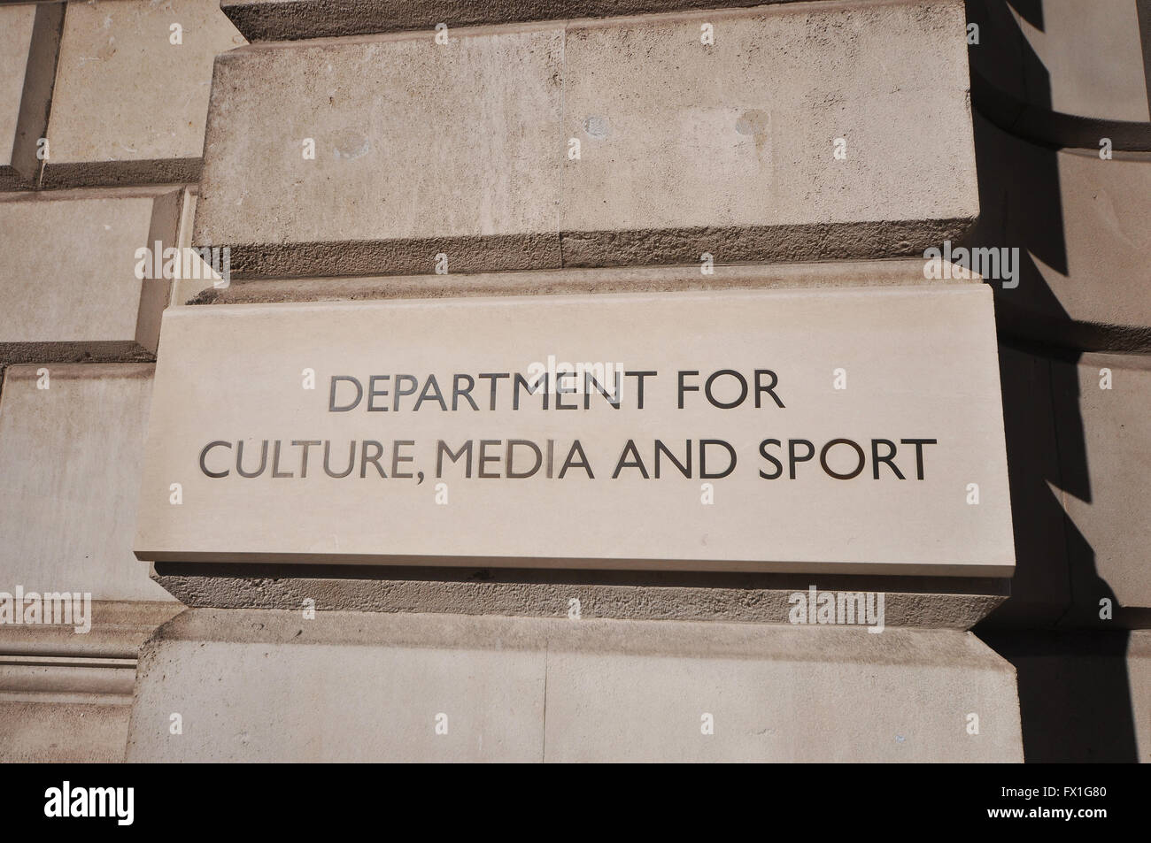 Department for Culture Media Sport Government Offices Great George Street GOGGS large UK government office building situated in Westminster, London UK Stock Photo