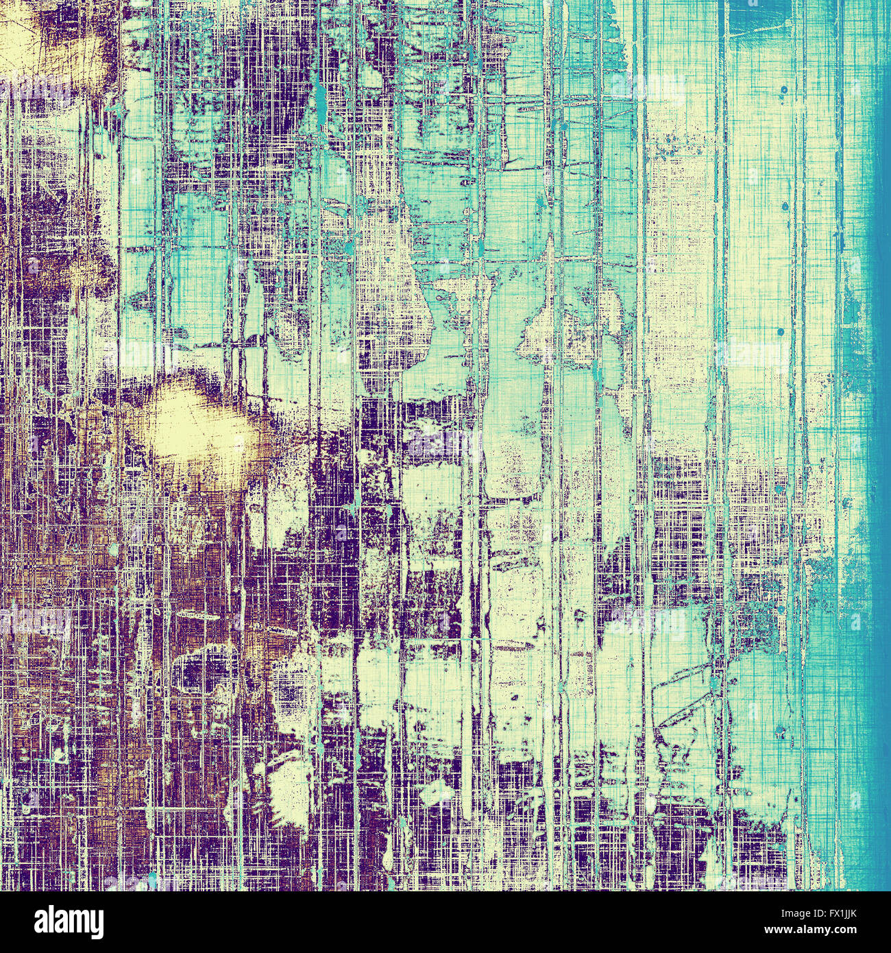 Weathered and distressed grunge background with different color ...