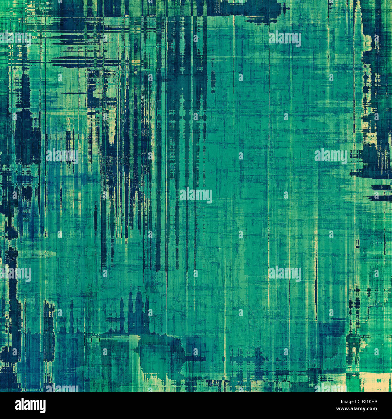 Rough vintage texture. With different color patterns: green; blue; cyan ...