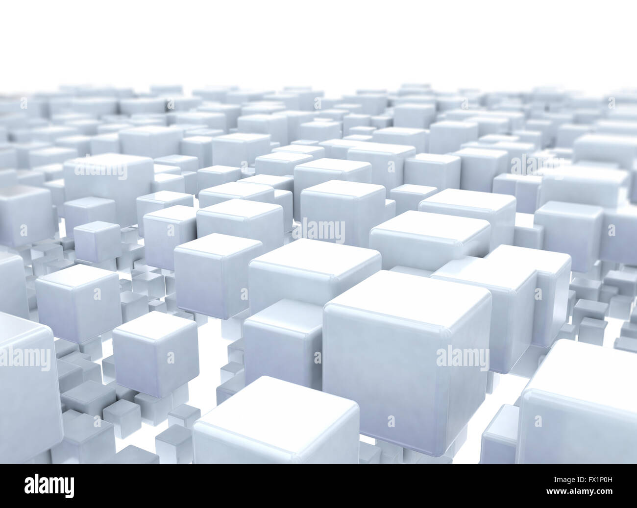 3D cubes isolated on white background Stock Photo - Alamy
