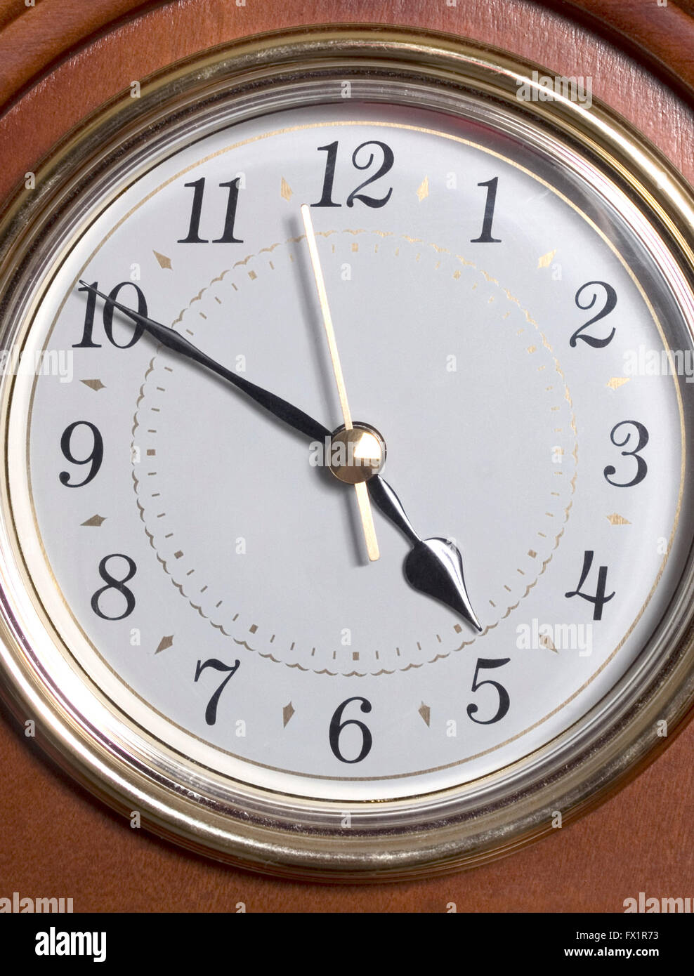 Clock down to the wire almost quiting time 450 Stock Photo Alamy