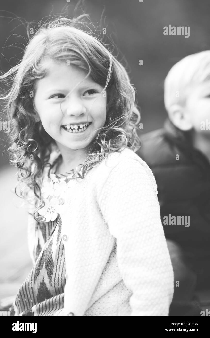 Family pictures of brother and sister at the park Stock Photo - Alamy