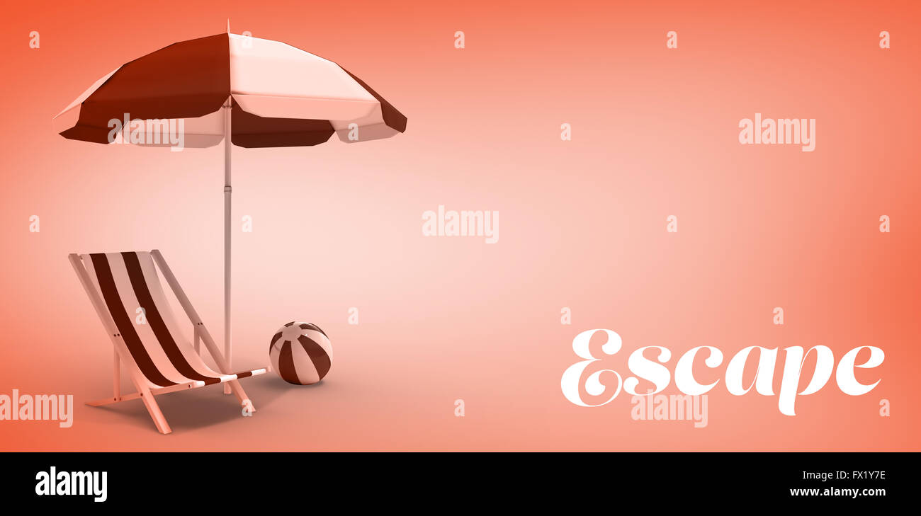 Composite image of escape message Stock Photo - Alamy