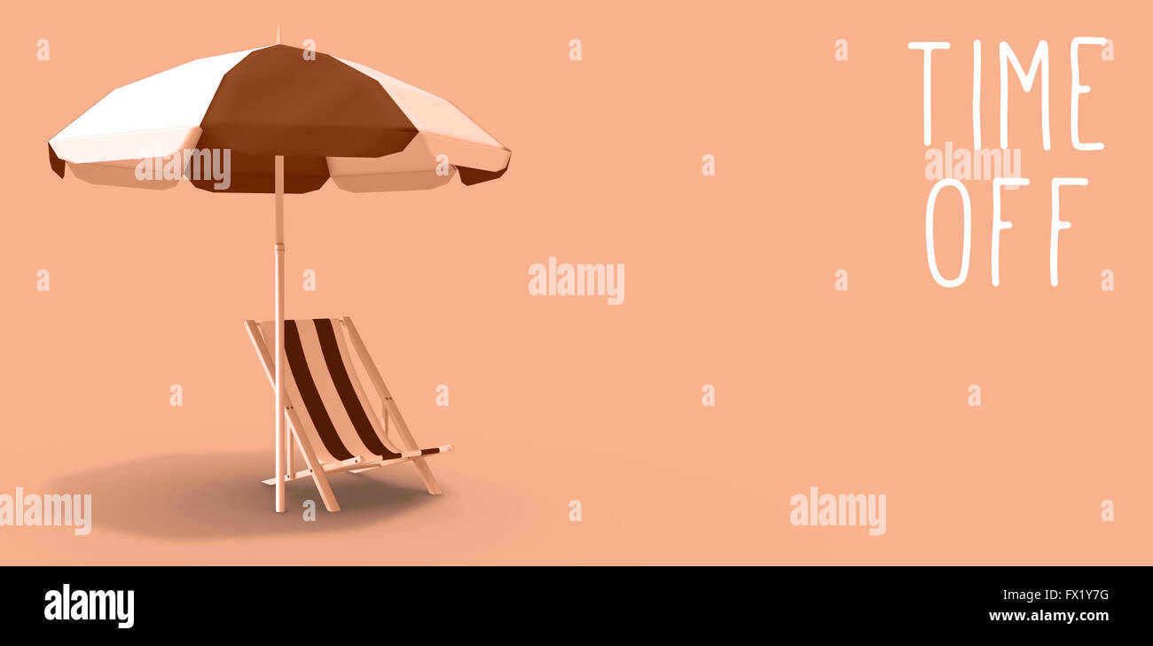 Composite image of time off message Stock Photo - Alamy