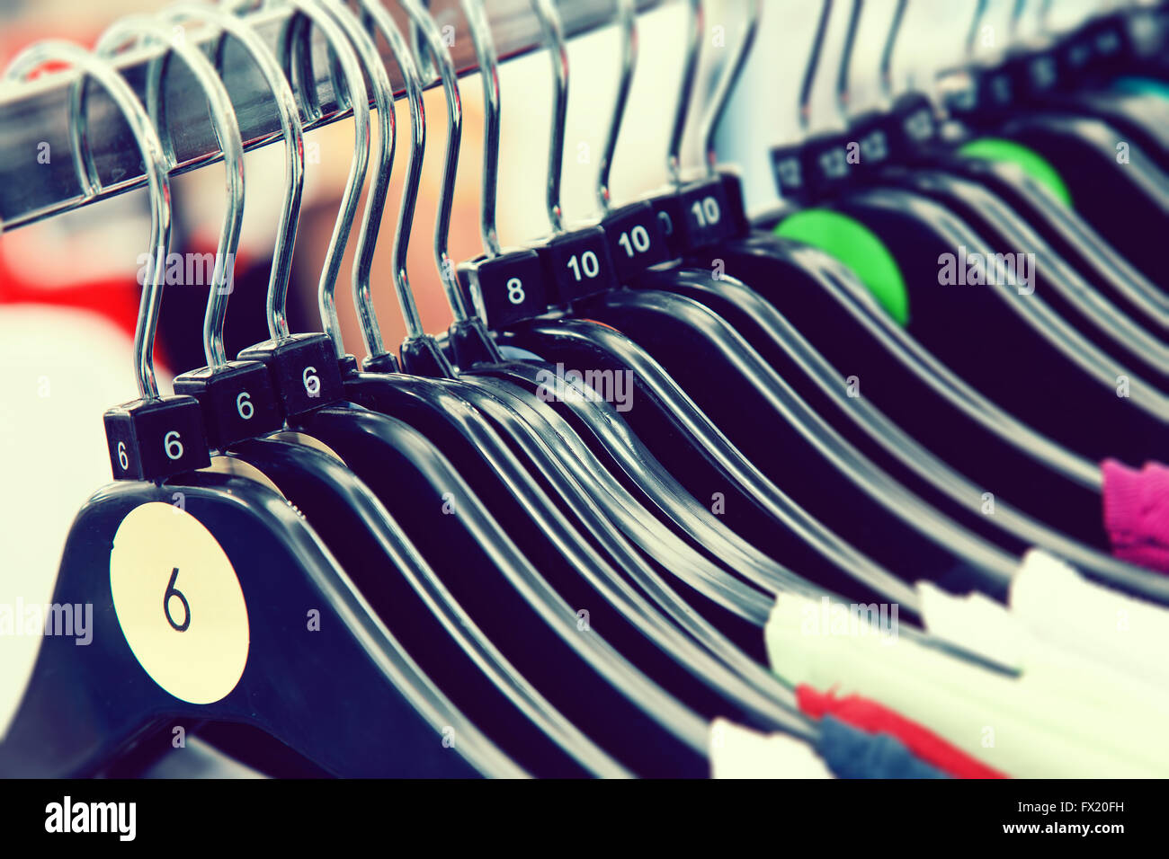 Clothes rack sizes hi-res stock photography and images - Alamy