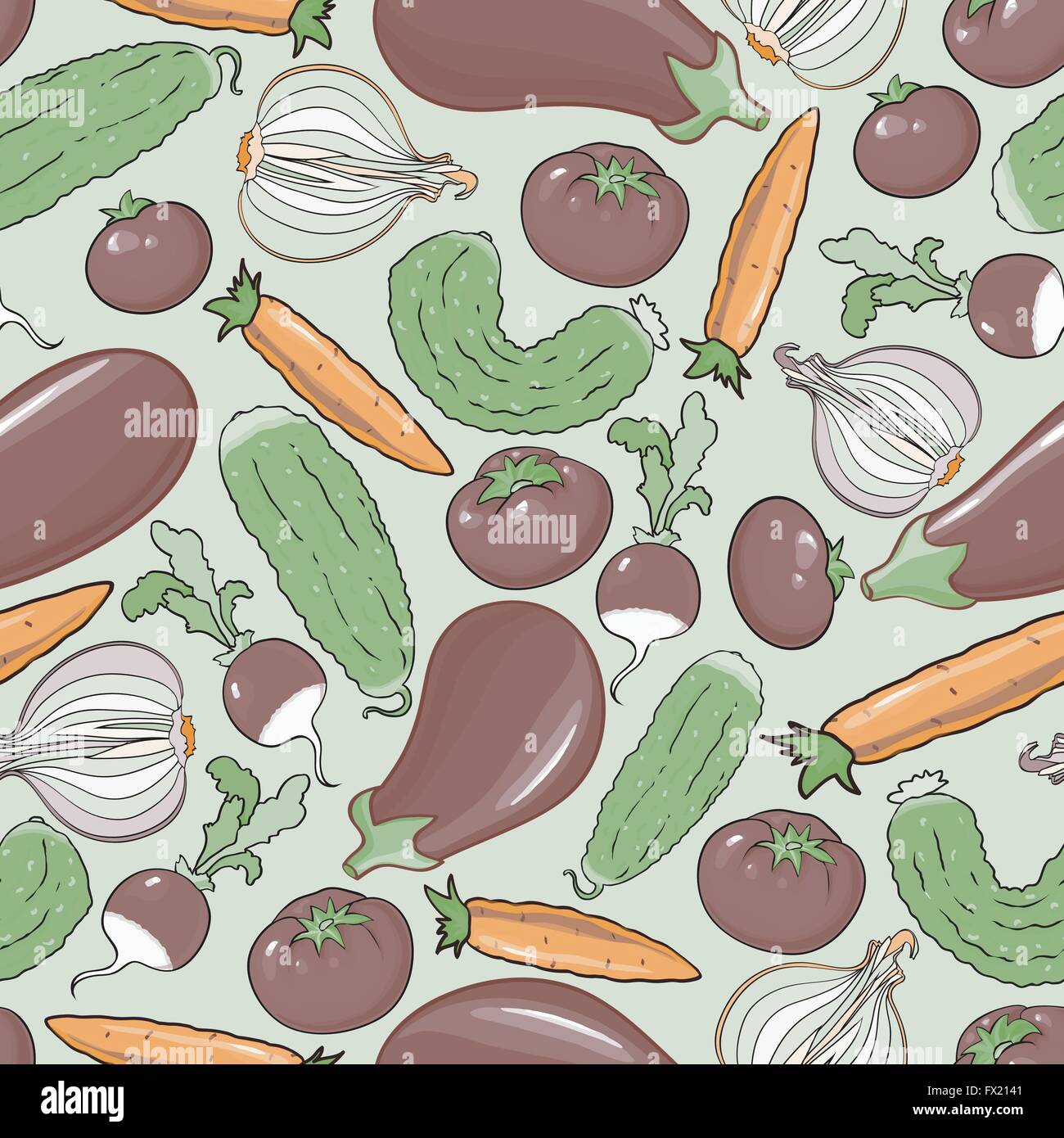 Seamless background with vegetables Stock Vector Image & Art - Alamy