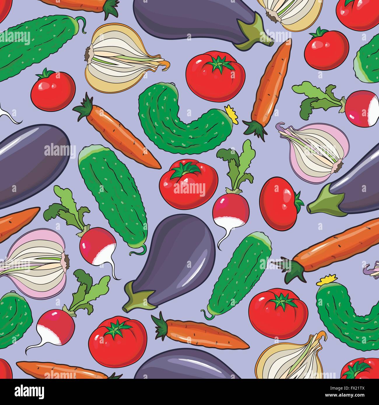 Seamless background with vegetables Stock Vector Image & Art - Alamy