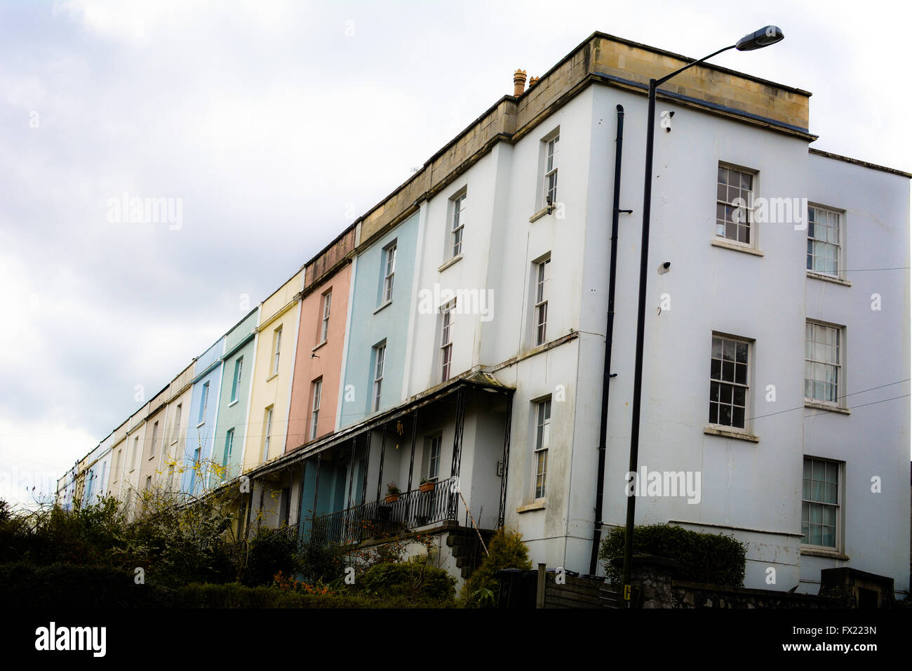 colorful houses in Bristol,England Stock Photo Alamy