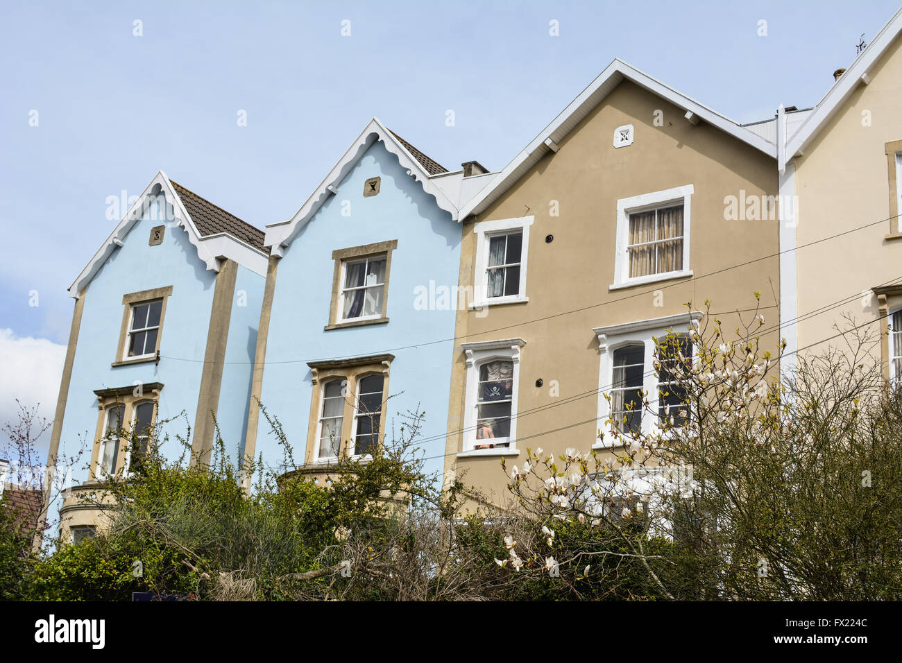 Victorian houses in Bristol, England Stock Photo Alamy