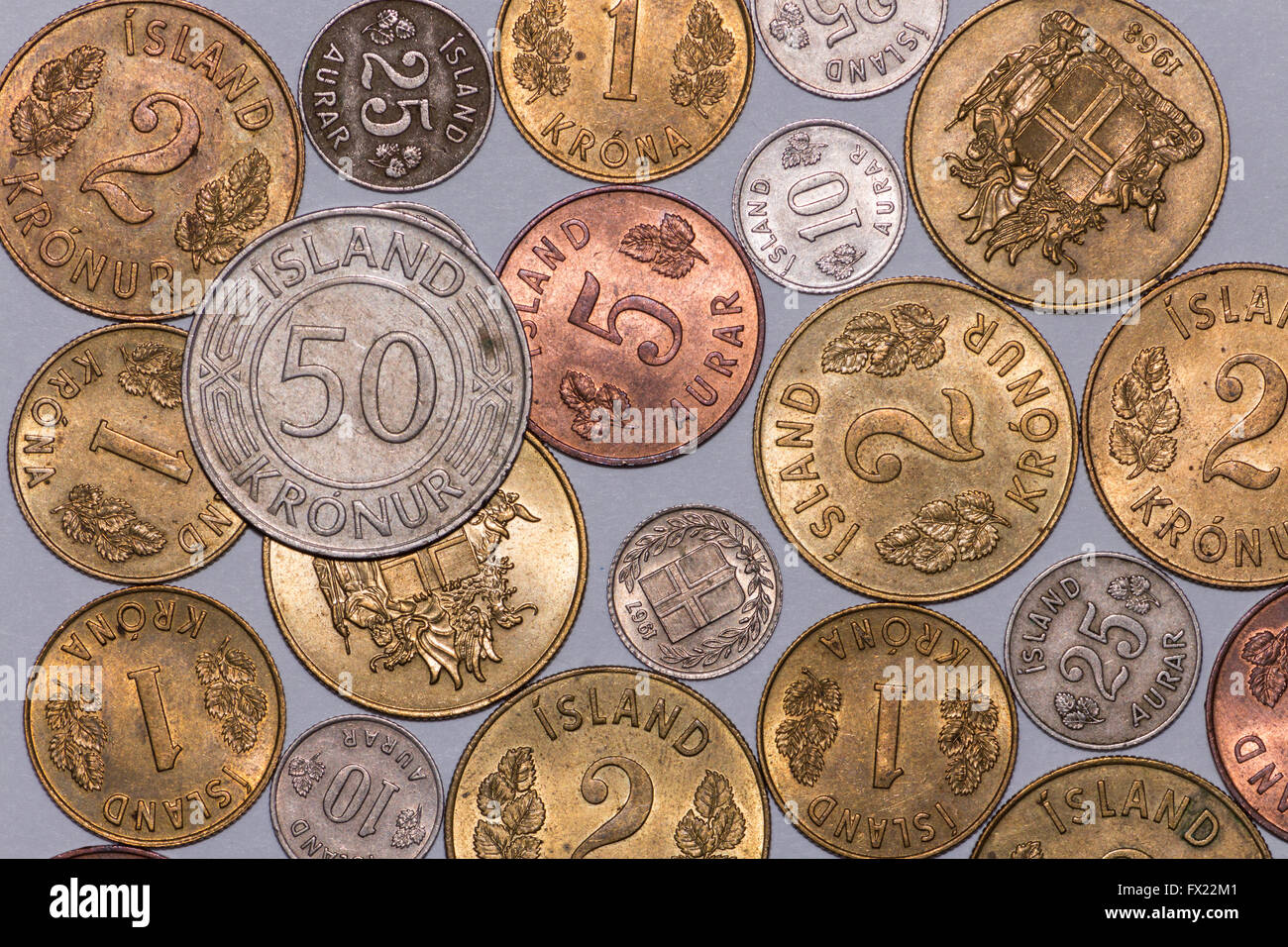 Old Icelandic money (Krona Stock Photo - Alamy