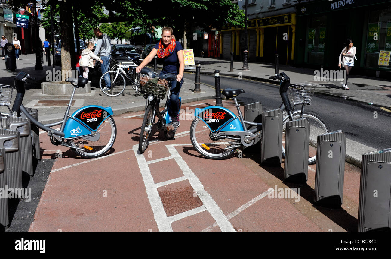 Dublin City bike station,Talbot street,Dublin,Ireland Stock Photo Alamy