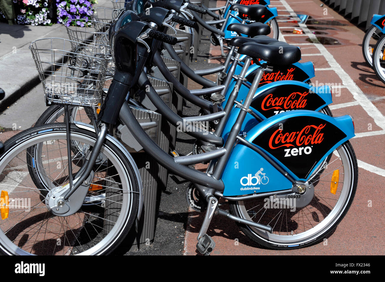 Dublin City bike station,Talbot street,Dublin,Ireland Stock Photo Alamy