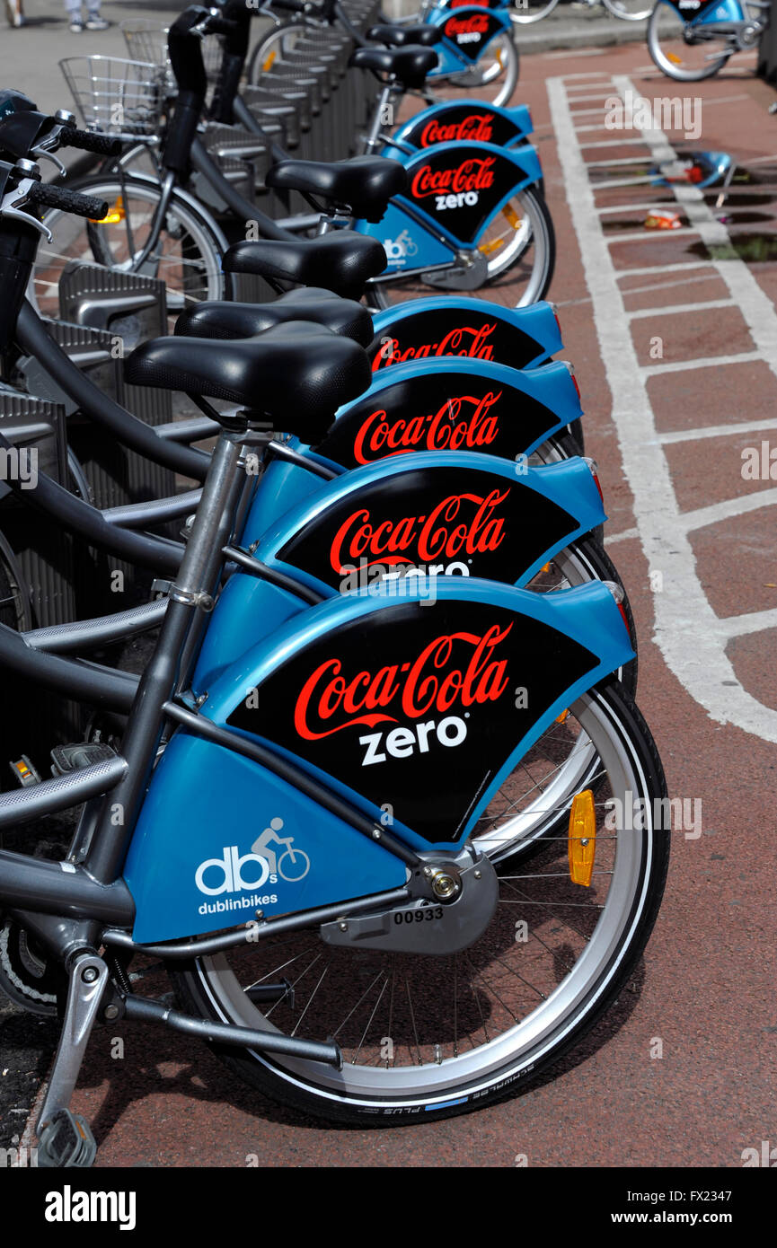 Dublin City bike station,Talbot street,Dublin,Ireland Stock Photo Alamy