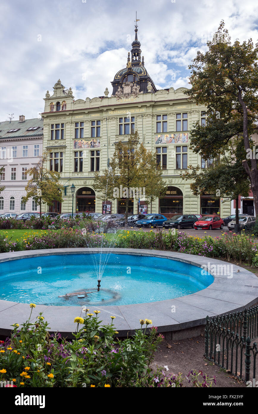 Neo-Renaissance building of Mestanska Beseda - Burgher Meeting Hall in ...