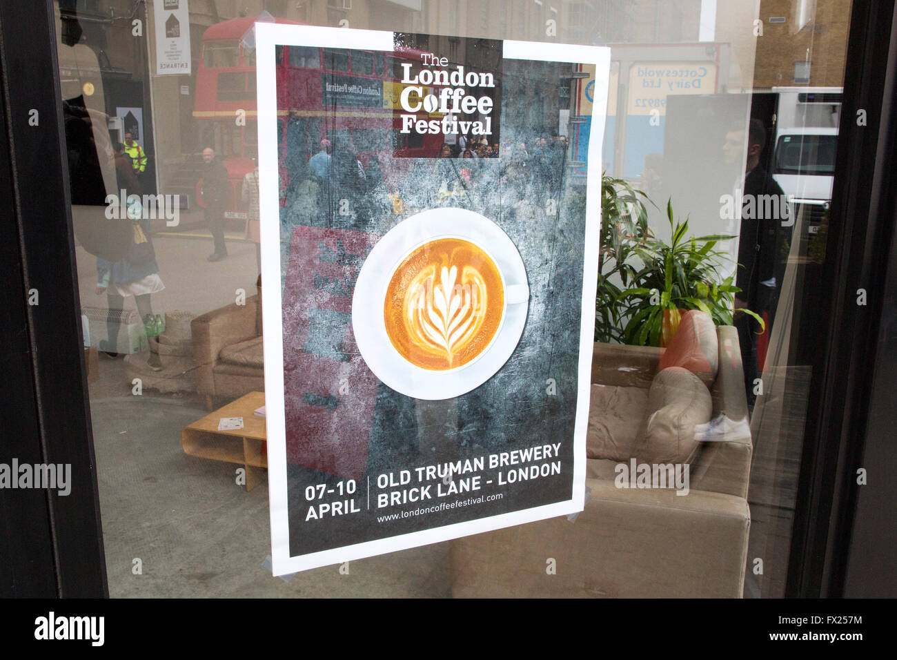 The London Coffee Festival 2016, Old Truman Brewery, Brick Lane Stock