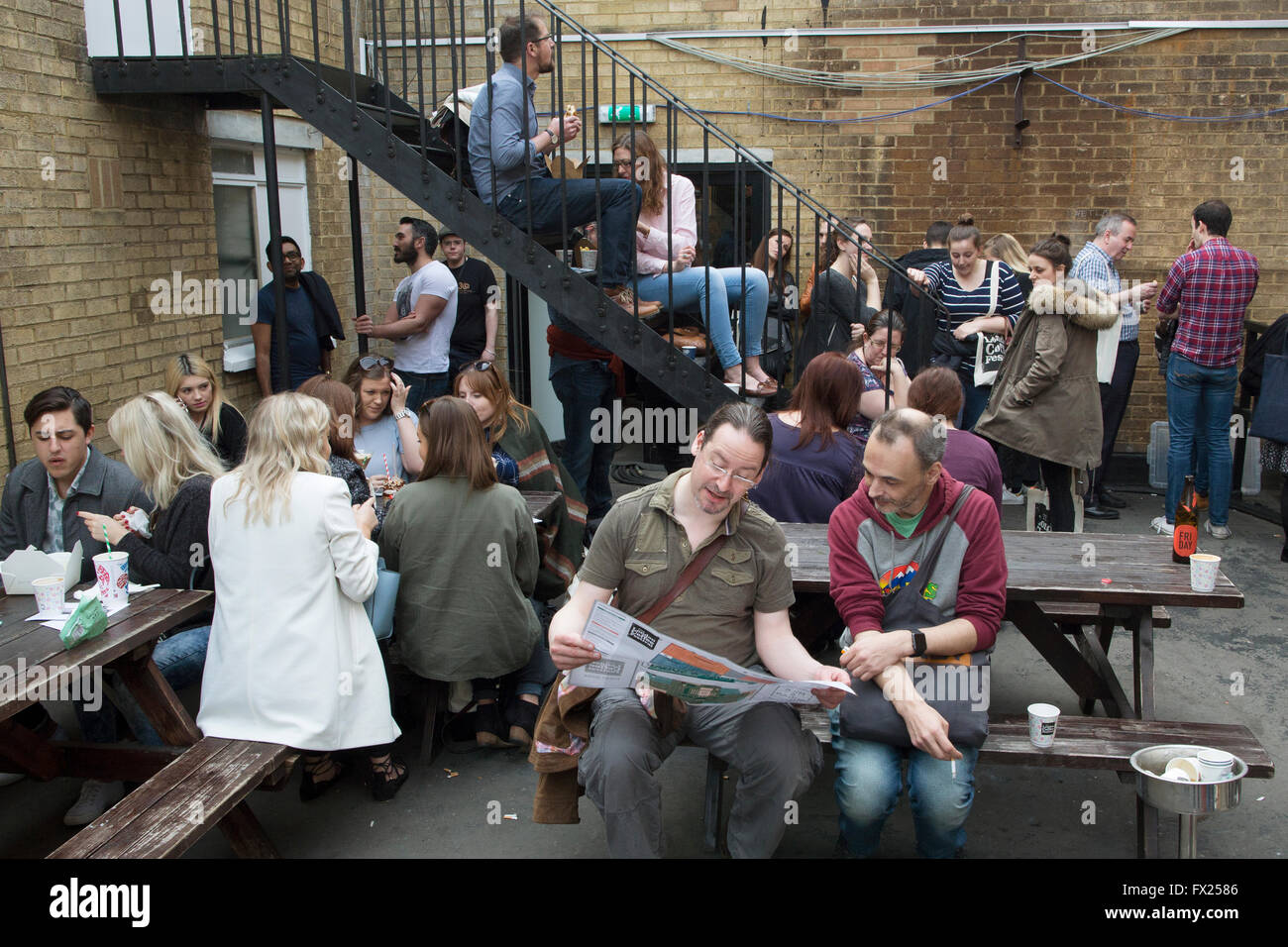 The London Coffee Festival 2016, Old Truman Brewery, Brick Lane Stock