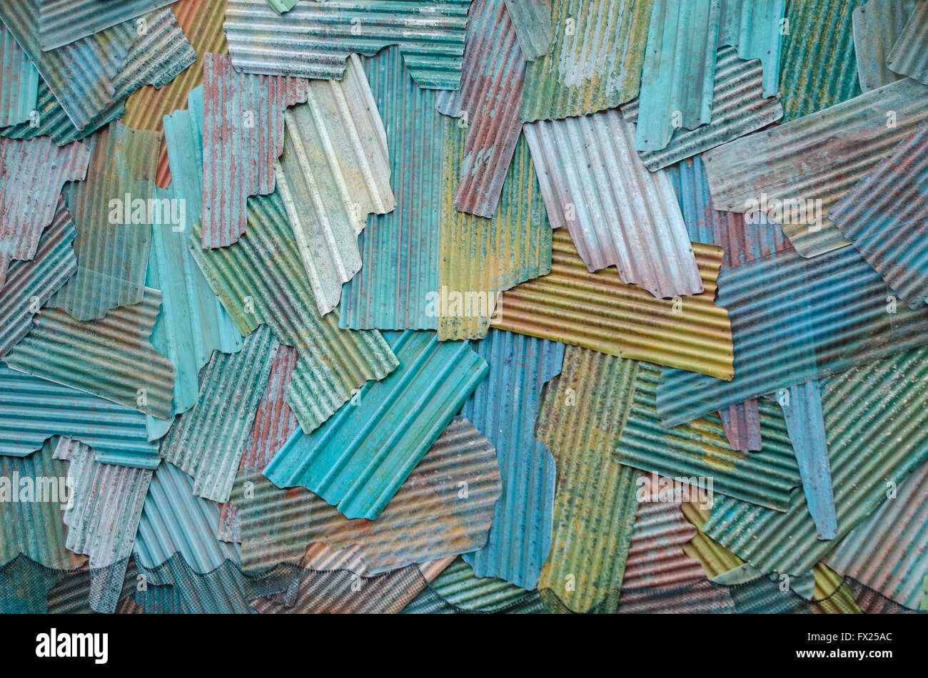 colorful of zinc plate texture background Stock Photo Alamy