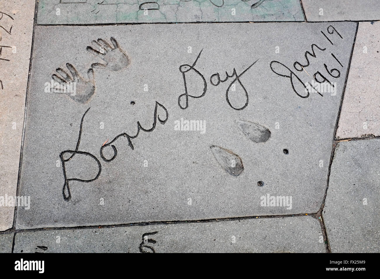 Handprints hollywood hires stock photography and images Alamy
