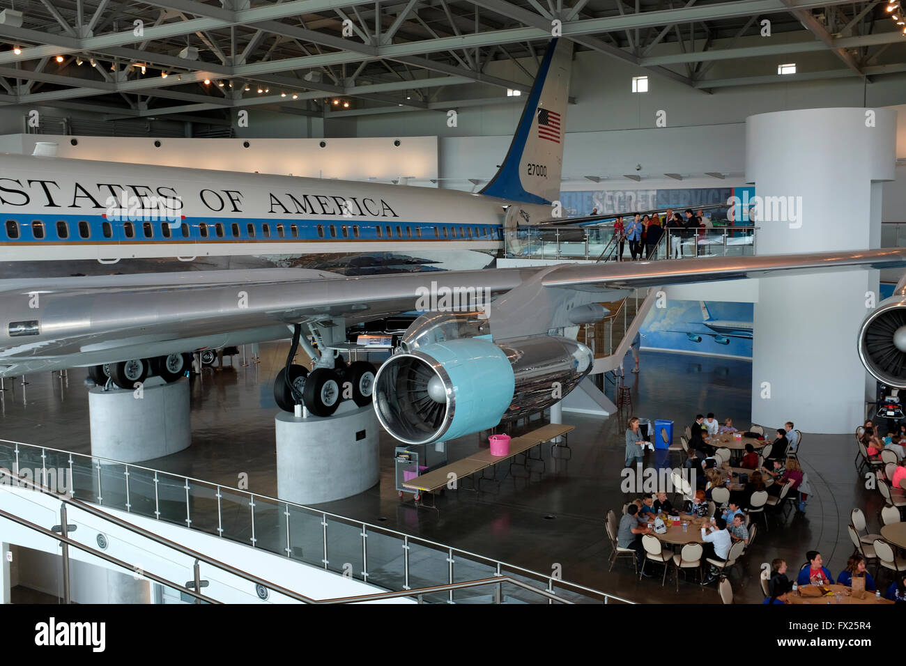 Retired Air Force One in Ronald Reagan Presidential Library and Museum, Simi Valley, California Stock Photo