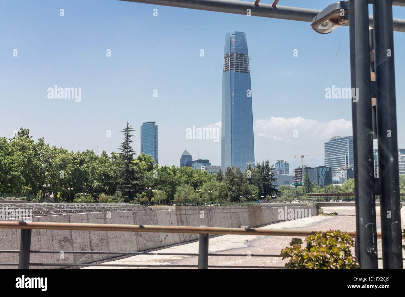 Costanera Center and Road Santiago do Chile Stock Photo - Alamy