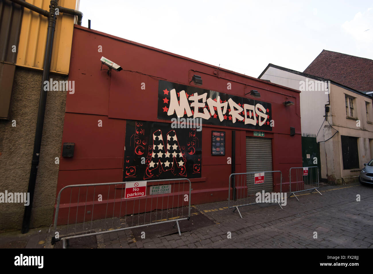 Metros night club on Bakers Road, Cardiff, south Wales. Stock Photo