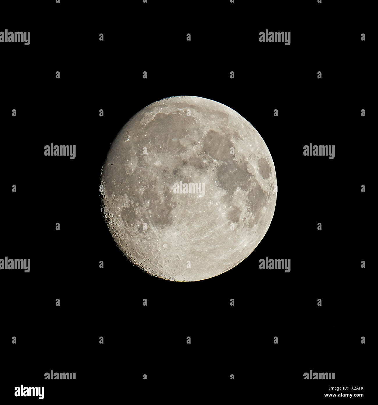 The moon isolated on the black night sky Stock Photo - Alamy