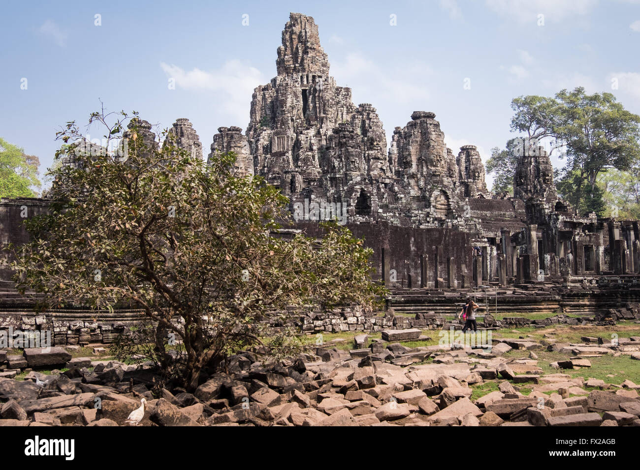 The Bayan Temple, Angkor Thom, Siem Reap Stock Photo