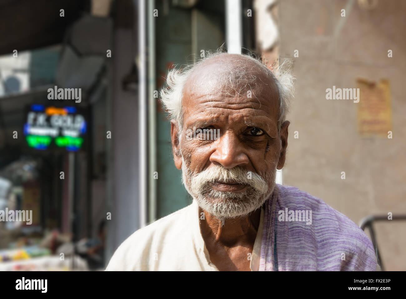South indian man aged hi-res stock photography and images - Alamy