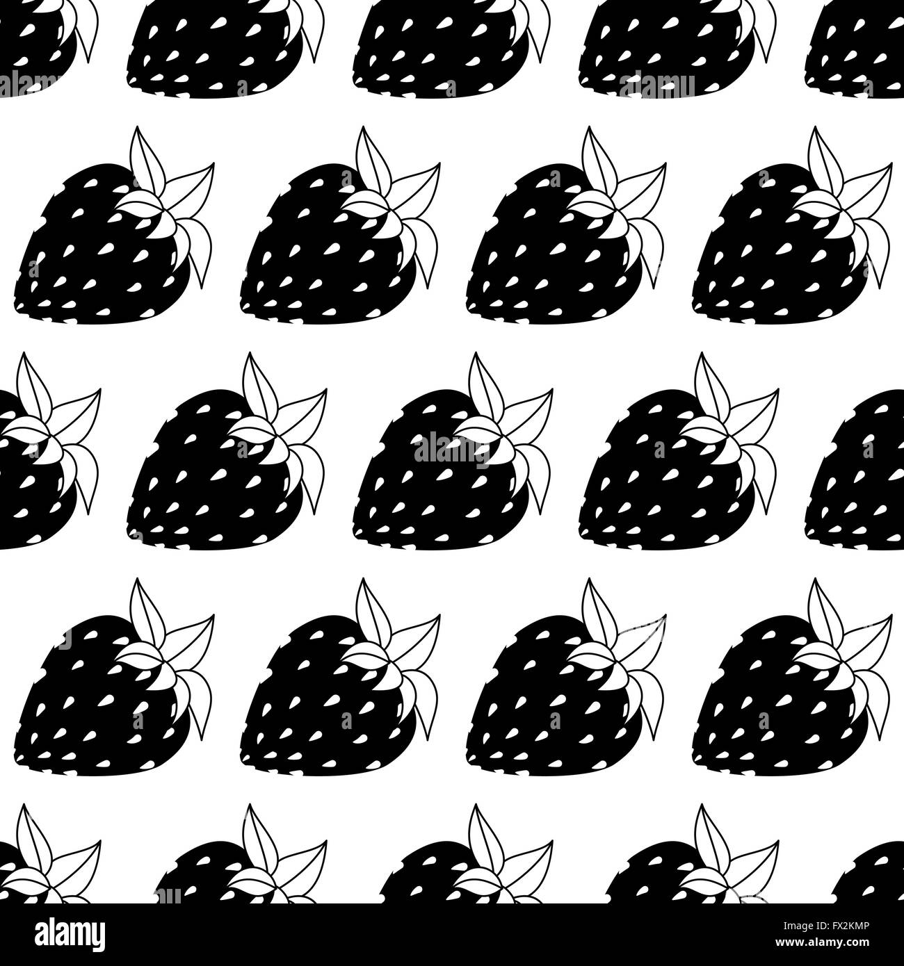seamless of strawberries Stock Vector Image & Art - Alamy
