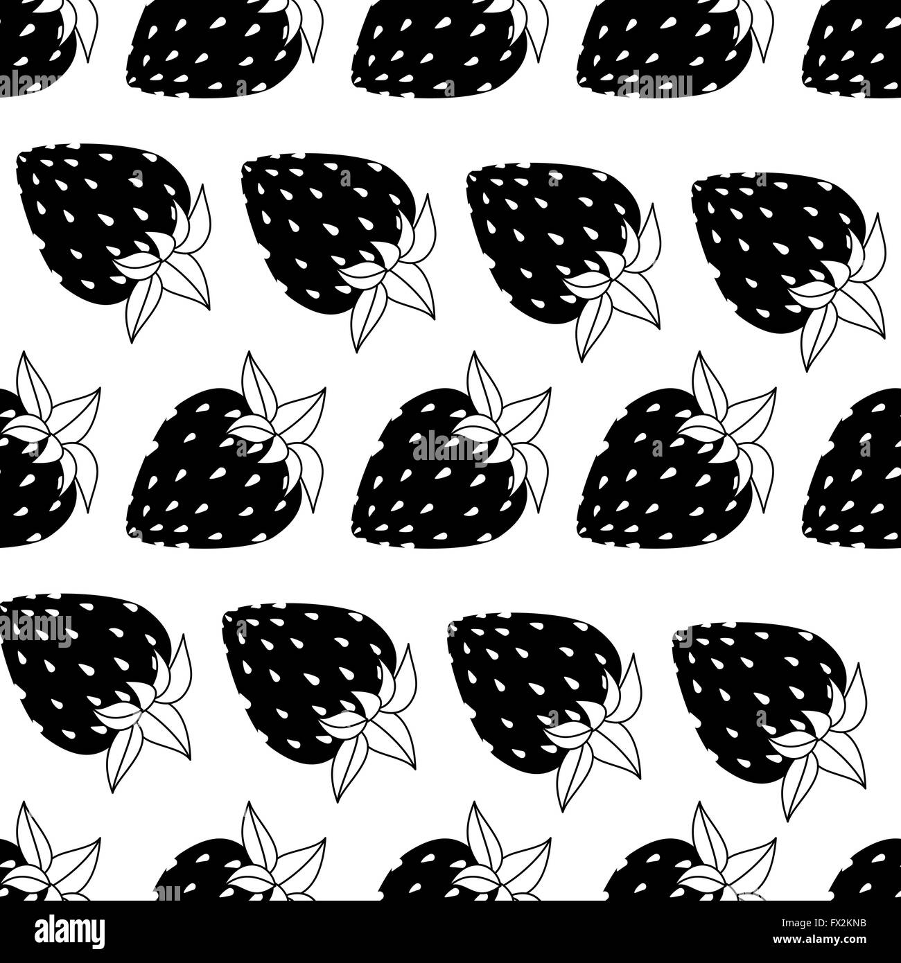seamless of strawberries Stock Vector Image & Art - Alamy