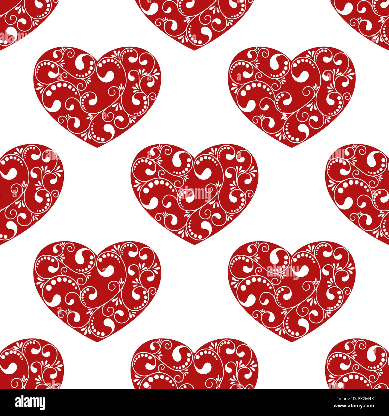 Abstract red hearts valentine Stock Vector Images - Alamy