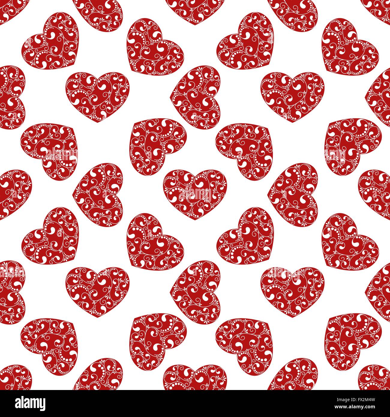 red hearts seamless Stock Vector Image & Art - Alamy