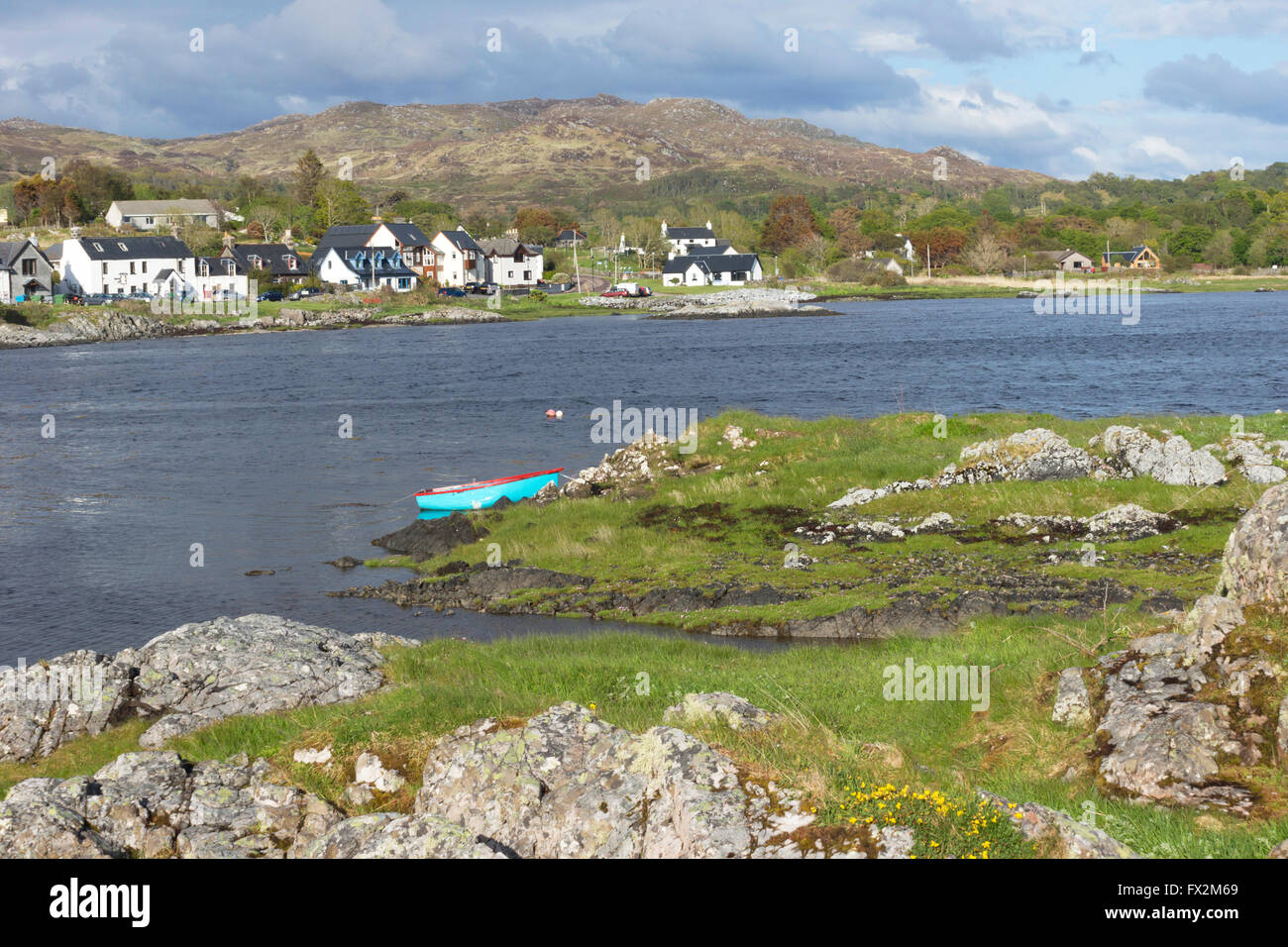 The village of Arisaig, on the West Coast of Scotland Stock Photo