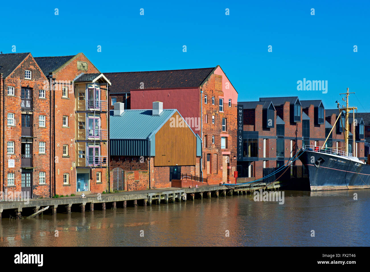 Trawler, the Arctic Corsair, moored on the River Hull, Hull, East Riding of Yorkshire, Humberside, England UK Stock Photo