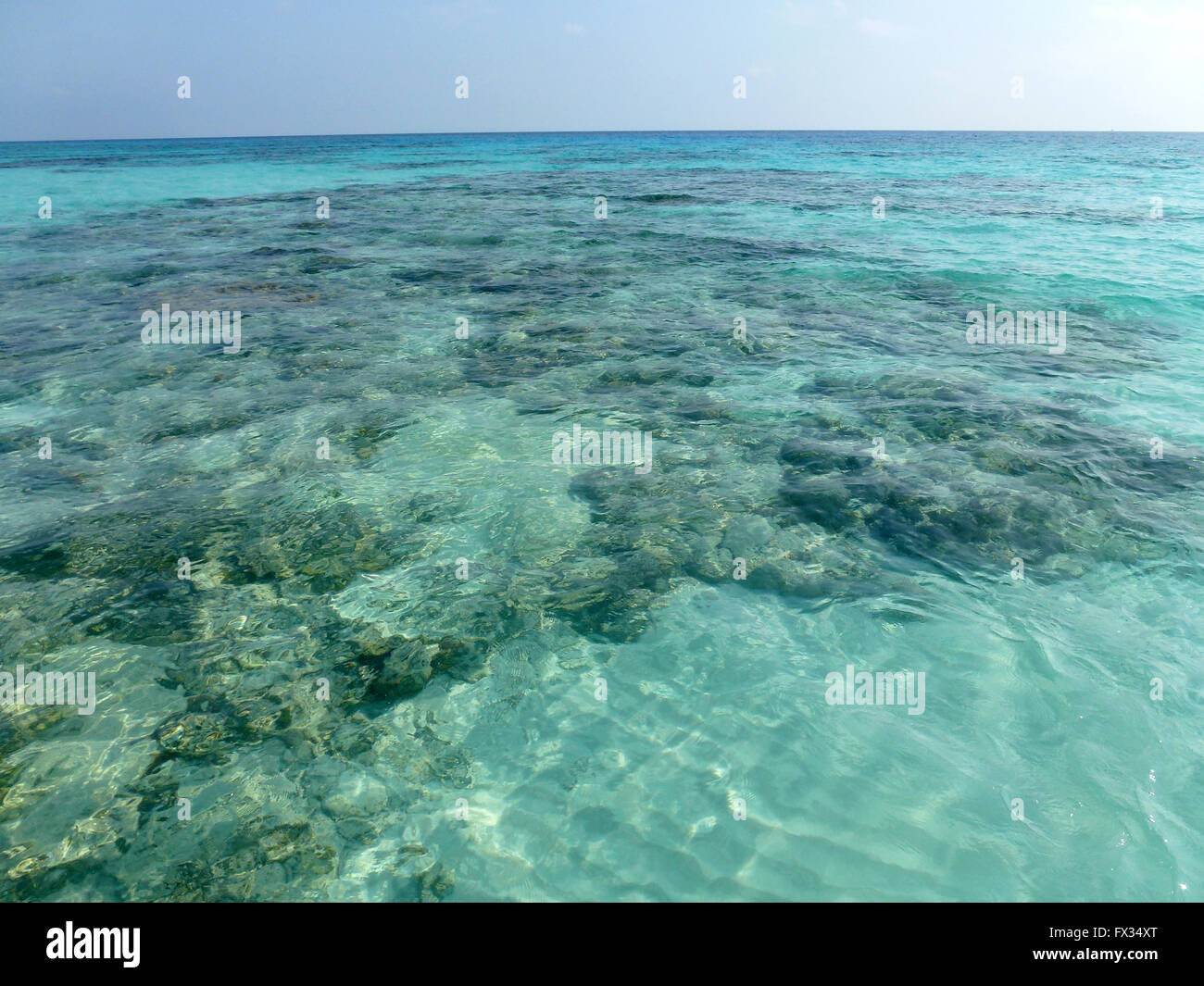 Crystal clear water off Koh Tachai island, Thailand, 15 March 2016. Koh Tachai is located outside of the actual Similan Islands and is the northernmost part of the national park of the same name. Photo: ALEXANDRA SCHULER/dpa - NO WIRE SERVICE - Stock Photo