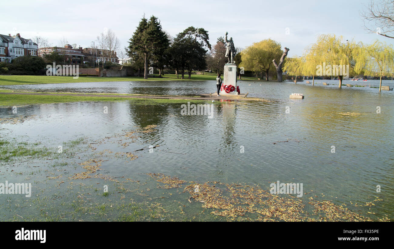 High Tide in Radnor Gardens Twickenham Stock Photo Alamy