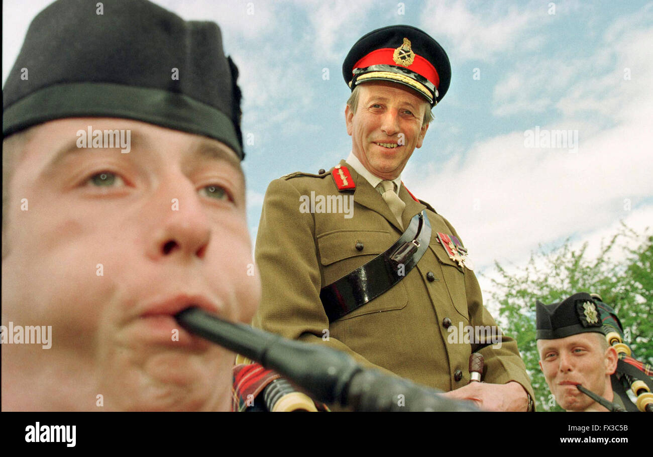 Major General Hall of British Army (Scotland) Stock Photo