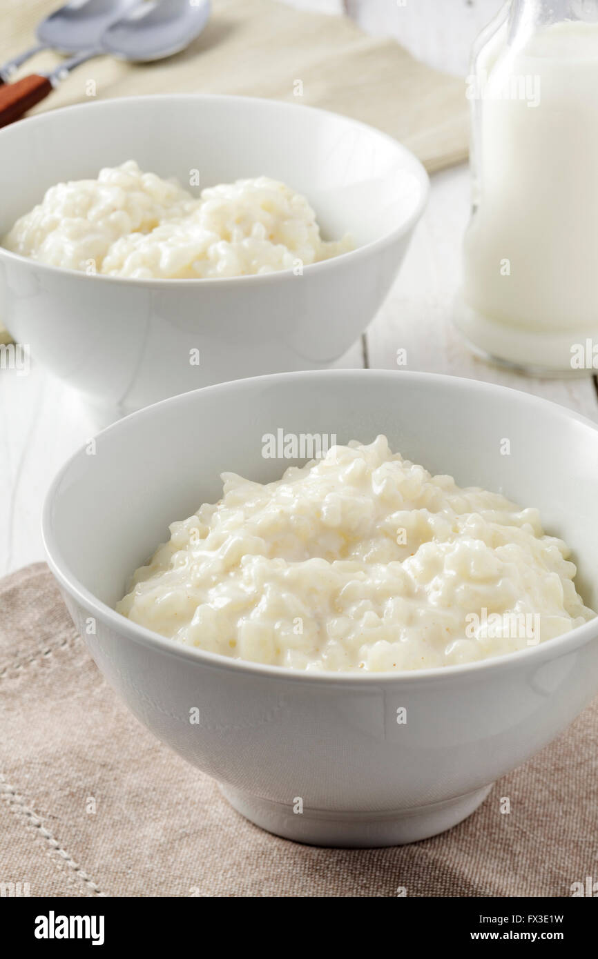 Rice pudding Stock Photo