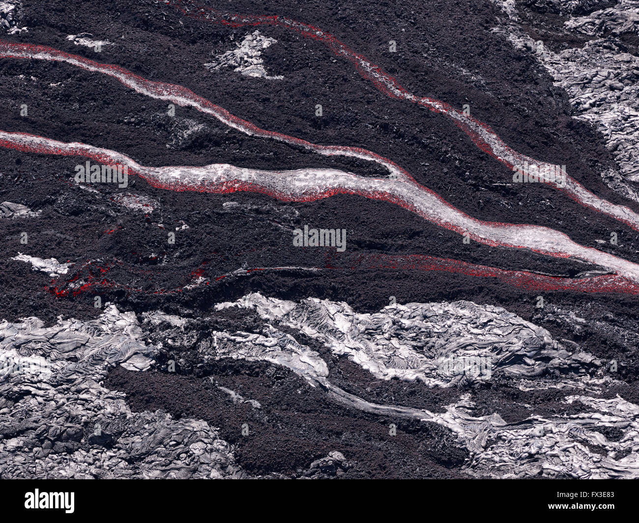 Lava flow at Hawaii Volcano National Park Stock Photo - Alamy