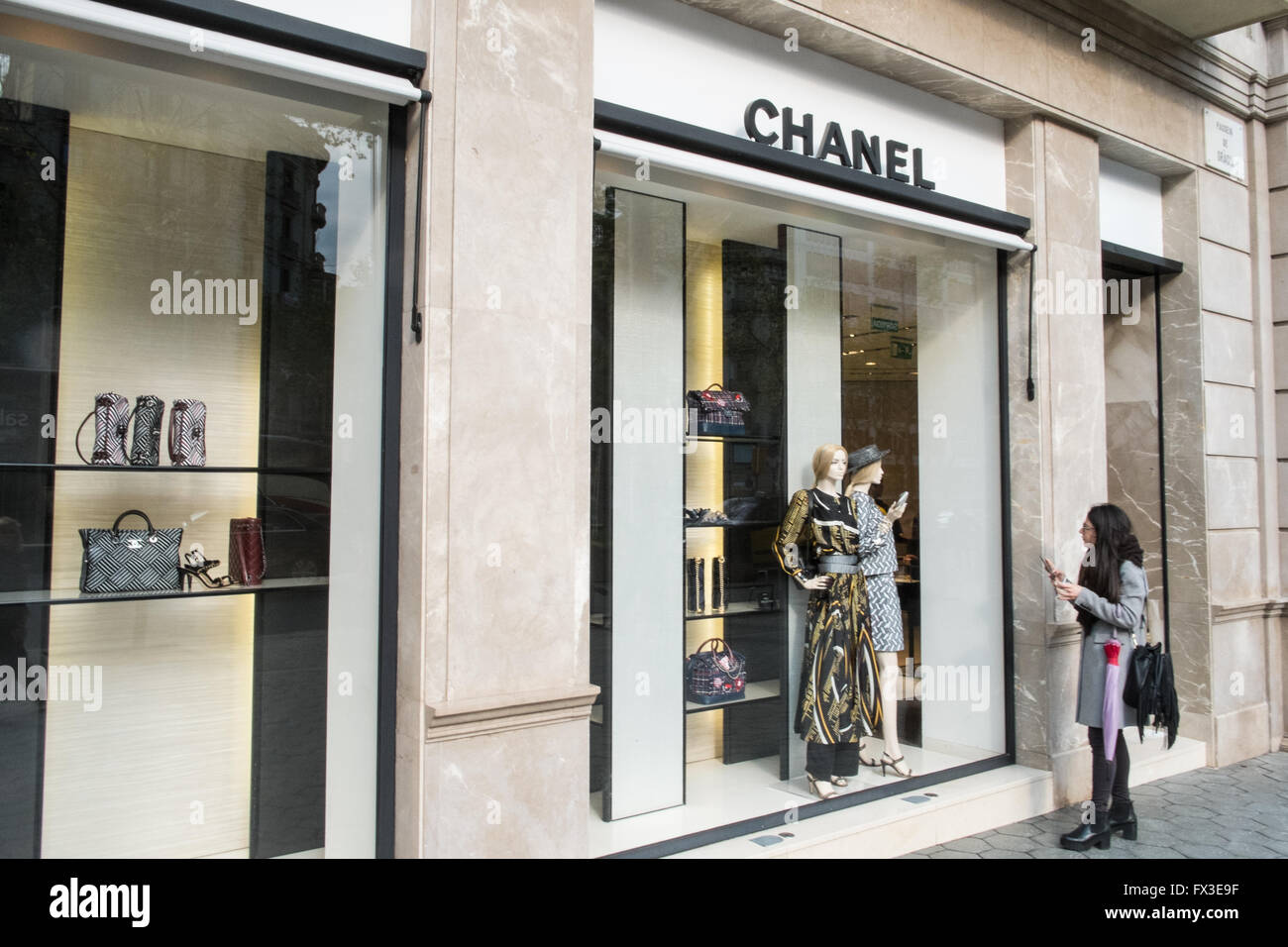 Chanel Shop in Barcelona, Catalunya, Spain