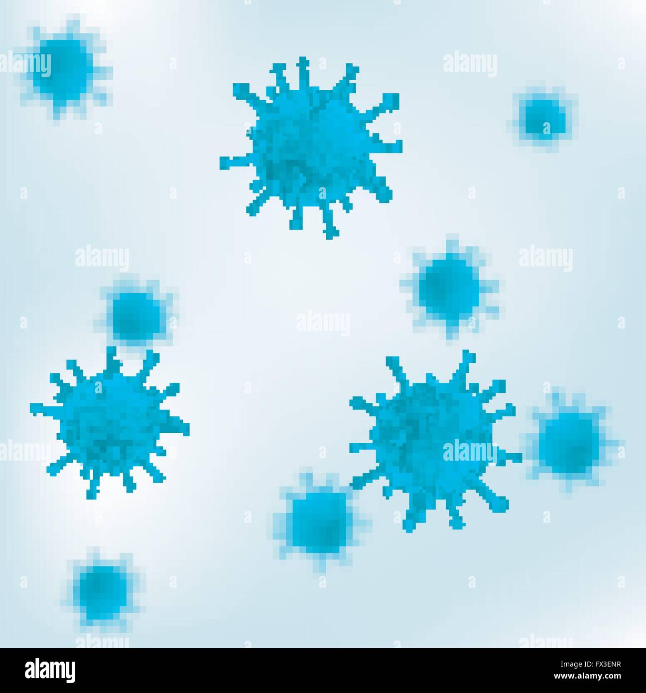 Virus or bacteria background Stock Vector Image & Art - Alamy