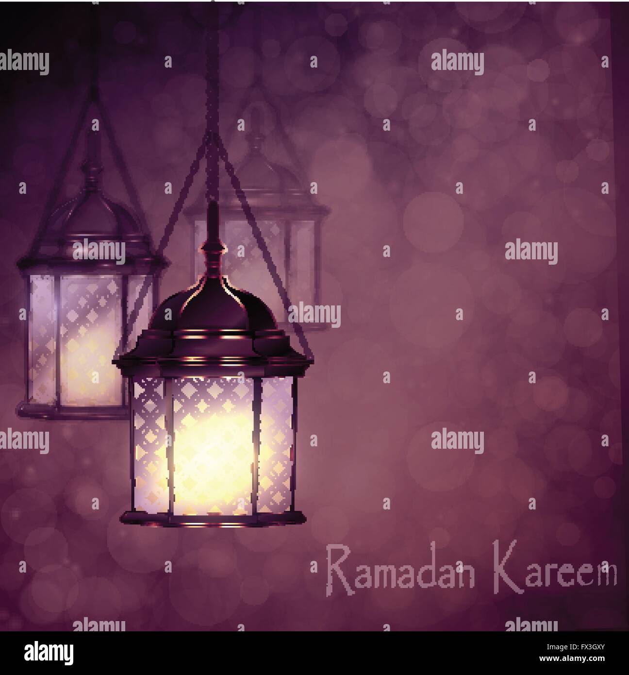 Arabic lamps ramadan islamic Stock Vector Images - Alamy
