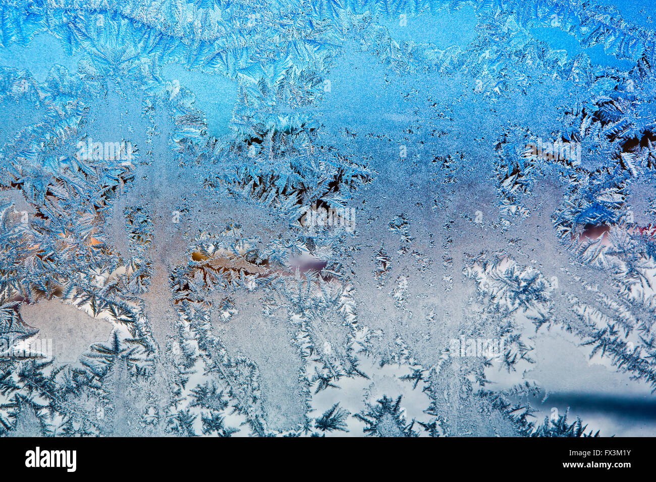 frost  frozen  ice  window Stock Photo