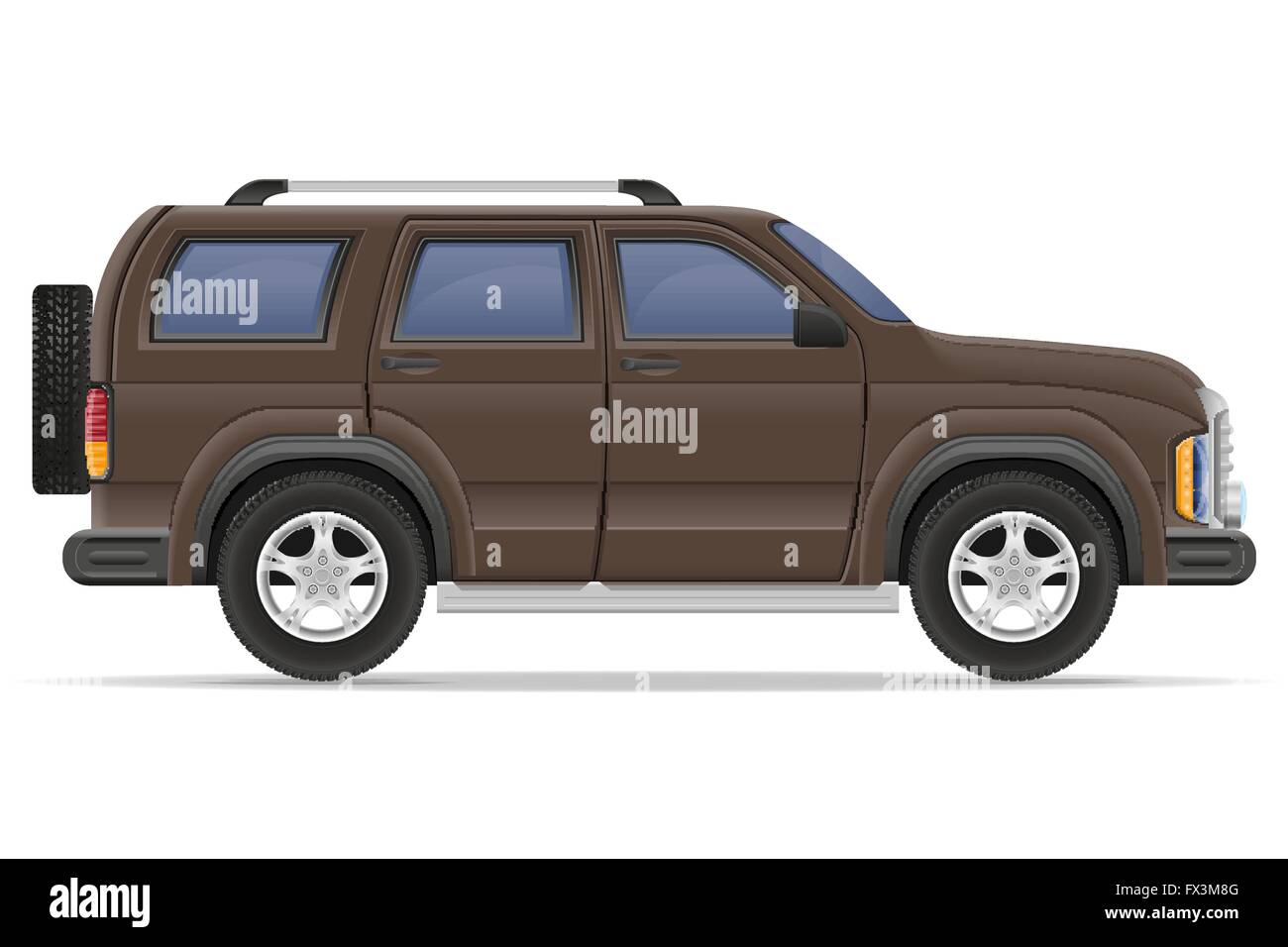 suv car vector illustration isolated on white background Stock Vector ...
