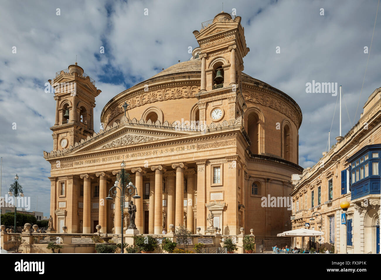 Church of the Assumption of Our Lady in Mosta, Malta. Stock Photo