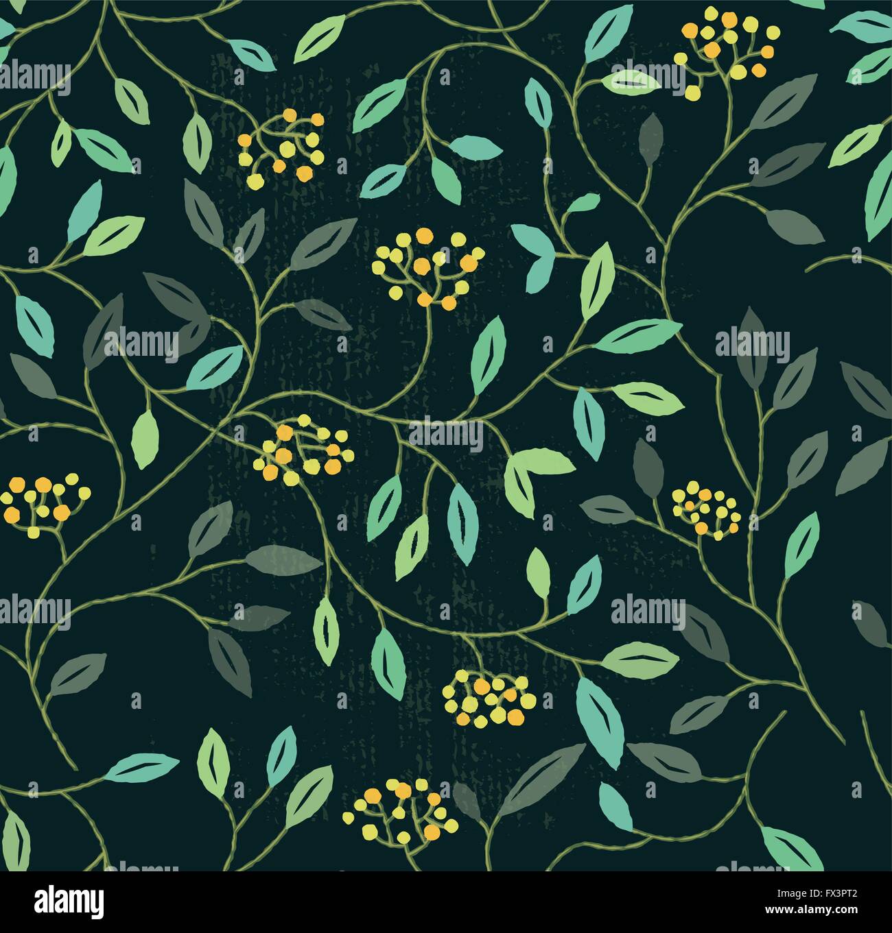 Floral Summer Seamless Pattern. Repeating floral elements background. Vector illustration Stock Vector