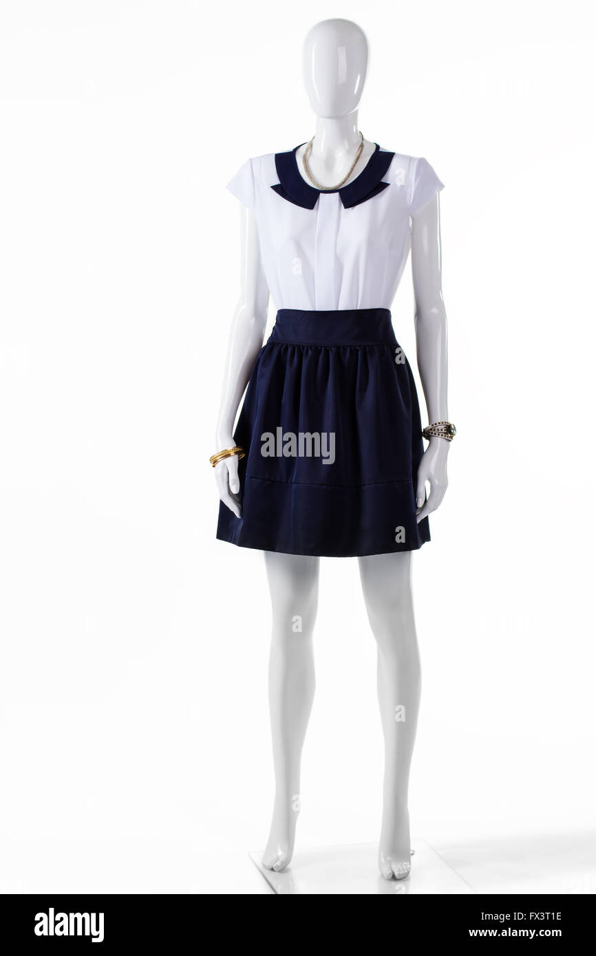 Short sleeve blouse on mannequin. Stock Photo